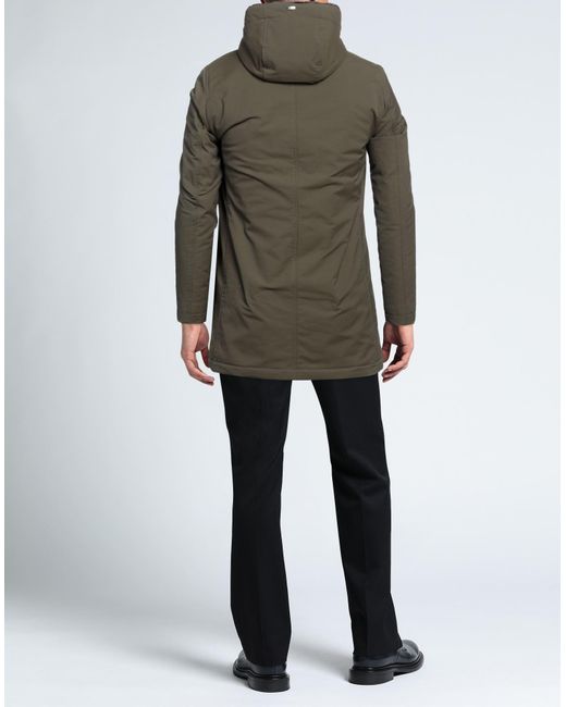 Herno Green Overcoat & Trench Coat for men