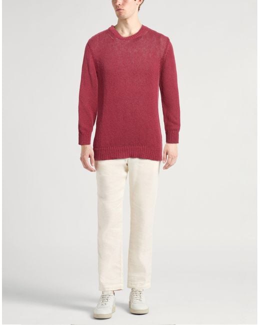 Pullover Roberto Collina pour homme en coloris Red