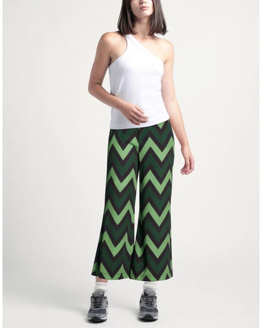 Try Me Green Pants Polyester, Elastane