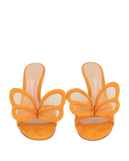 Gianvito Rossi Natural Sandals Leather, Textile Fibers