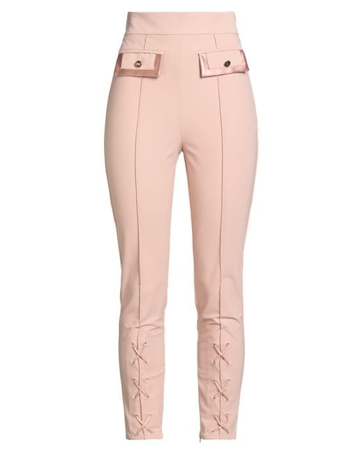Elisabetta Franchi Pink Pants Polyamide, Elastane, Acetate