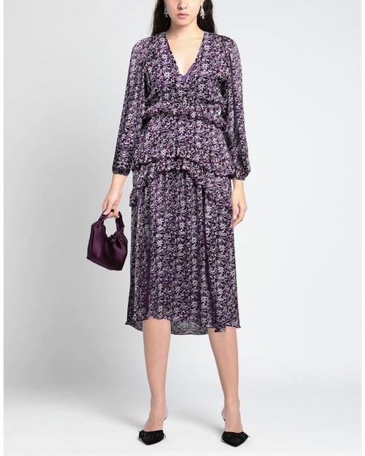 Maje Purple Midi Dress