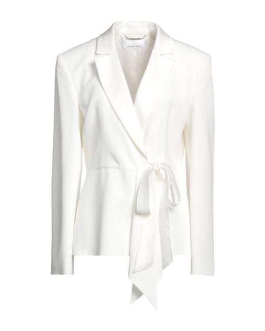 Alberta Ferretti White Blazer