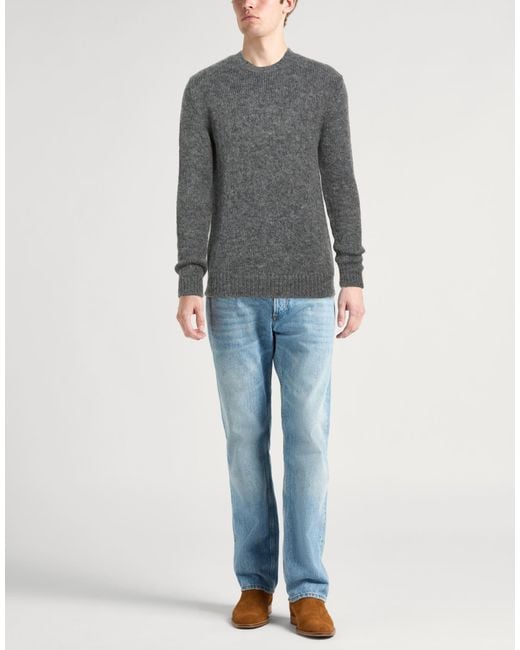 Jil Sander Gray Light Sweater Alpaca Wool, Virgin Wool, Polyamide for men