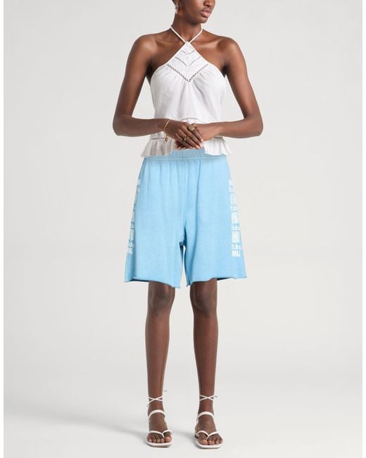 Pinko Blue Shorts & Bermuda Shorts Cotton