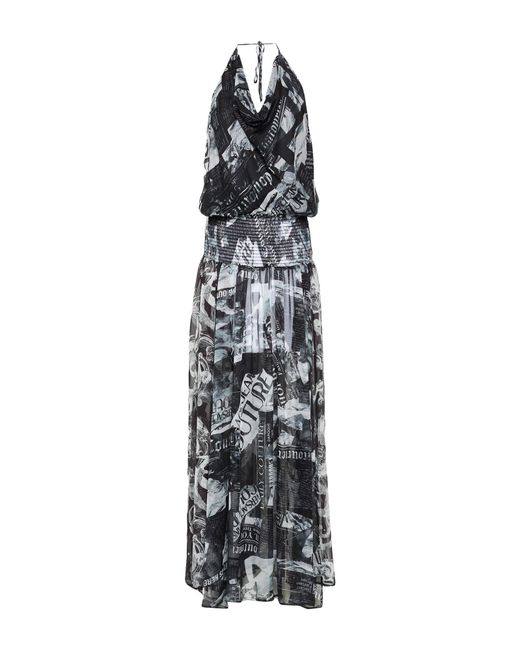 Versace Jeans Couture White Maxi Dress Polyester