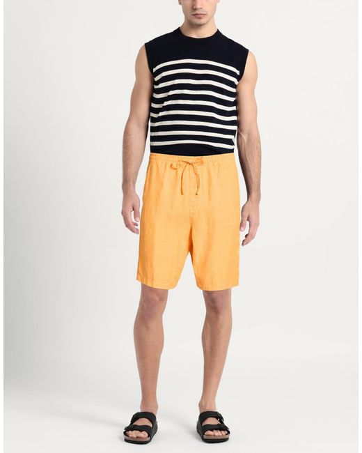 120% Lino Orange Shorts & Bermuda Shorts for men