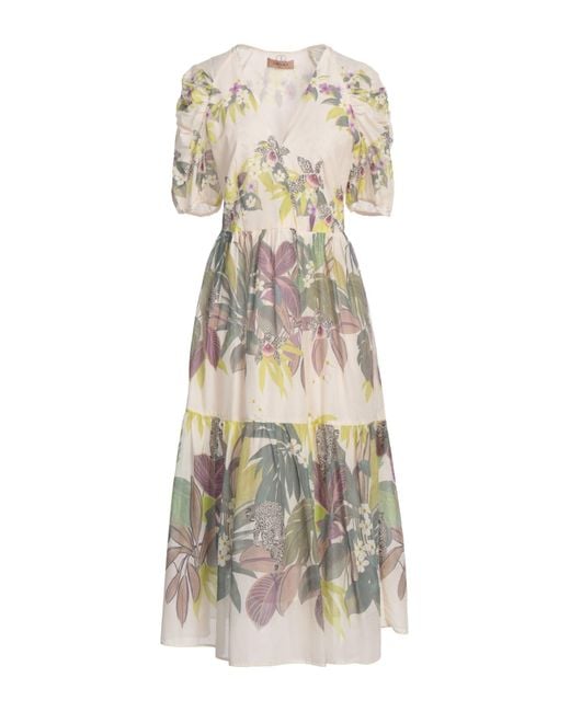 Twinset White Midi-Kleid