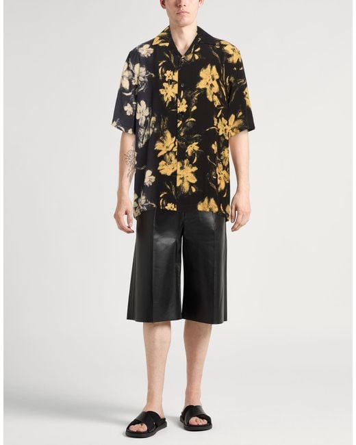 Jil Sander Black Shirt Viscose for men