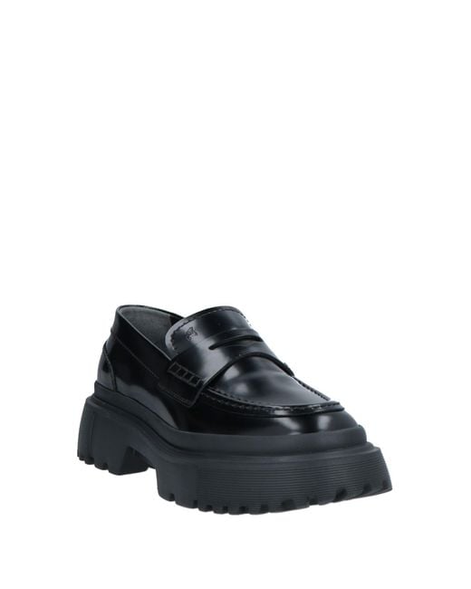 Hogan Black Mokassin