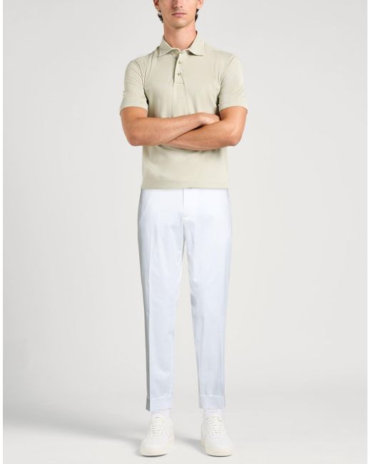 Messagerie White Patrizio Piscaglia Pants Cotton, Elastane for men