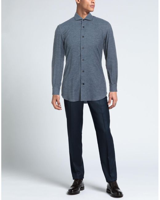 Camicia di Mazzarelli in Blue da Uomo