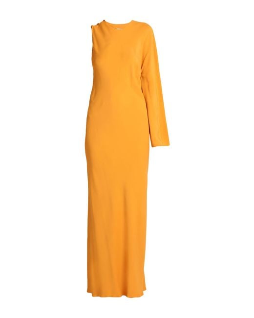 Erika Cavallini Semi Couture Orange Maxi Dress