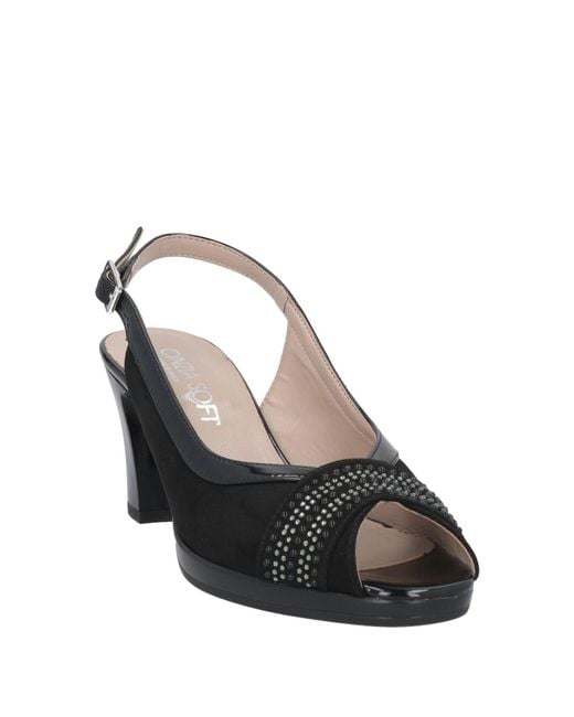 Cinzia Soft Black Sandals