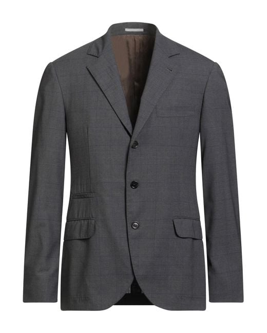 Brunello Cucinelli Black Blazers for men