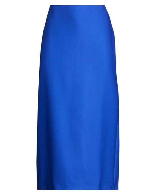 David Koma Blue Midi Skirt
