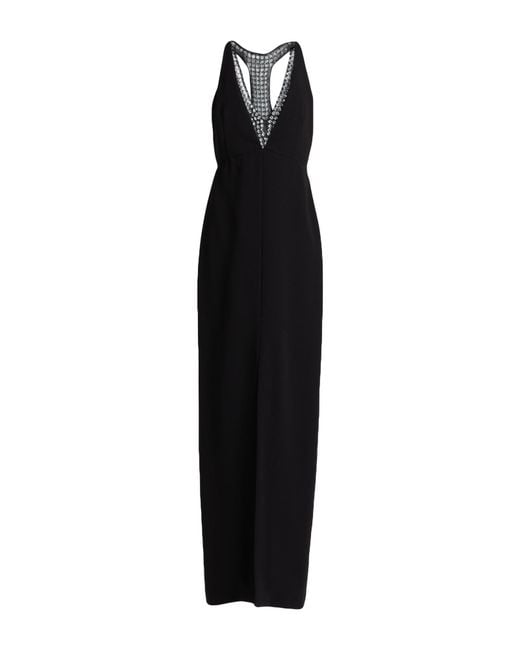 Max Mara Black Maxi Dress Triacetate, Polyester, Silk