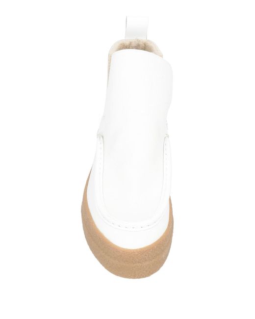 OA non-fashion White Ankle Boots