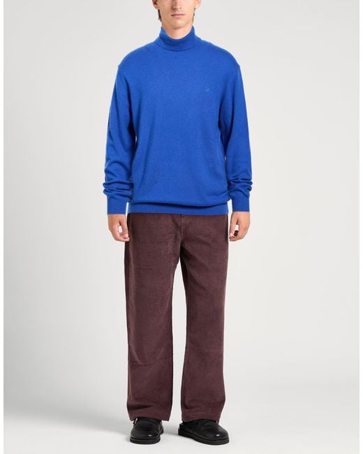 Harmont & Blaine Blue Turtleneck Viscose, Polyamide, Wool, Cashmere for men