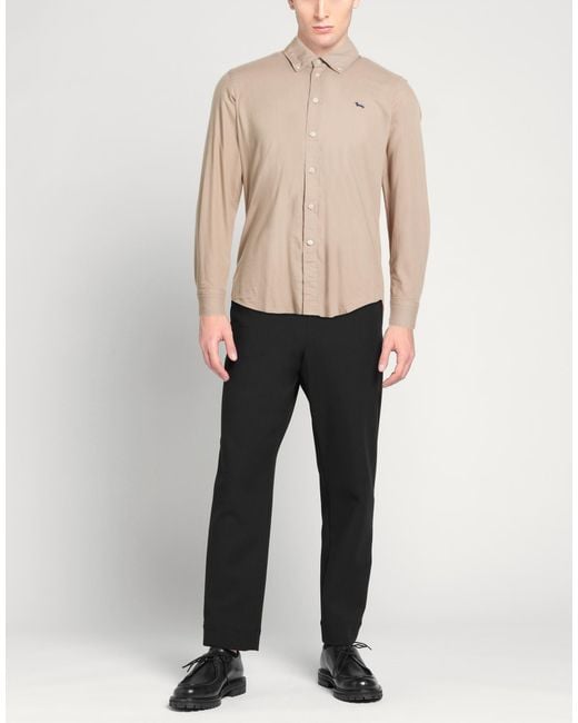 Harmont & Blaine Natural Khaki Shirt Cotton for men