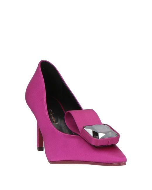 Daniele Ancarani Pink Fuchsia Pumps Textile Fibers