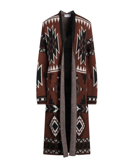 Gaelle Paris Brown Cardigan Viscose, Polyester, Polyamide