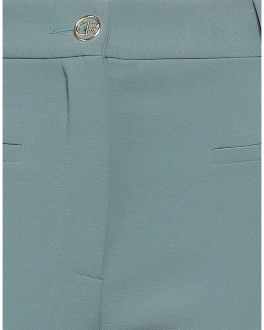 Denny Rose Blue Pants Polyester, Viscose, Elastane