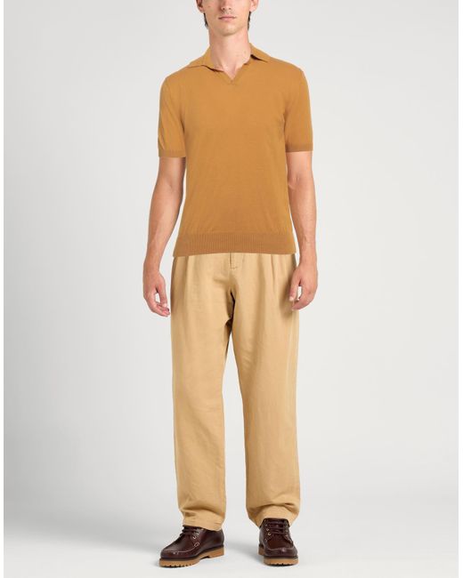 Alpha Studio Orange Sweater Cotton for men