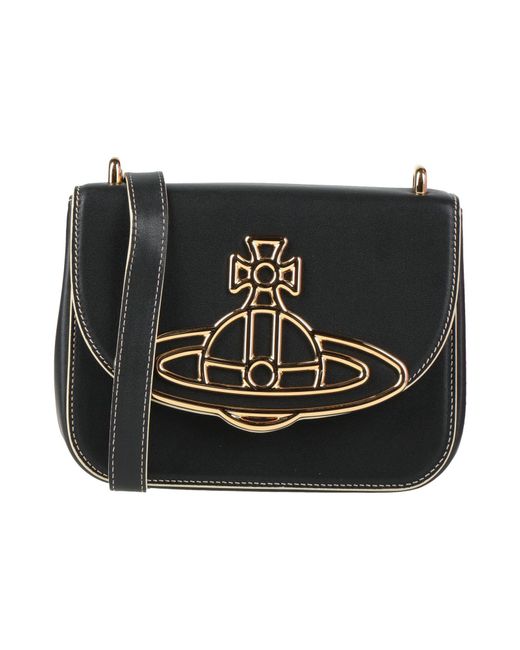 Vivienne Westwood Black Cross-Body Bag Leather
