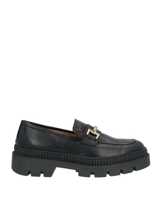 Parisienne Black Loafers Leather