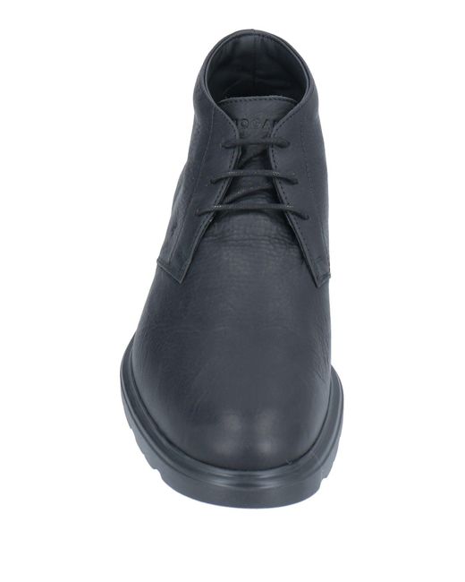 Hogan Gray Ankle Boots for men