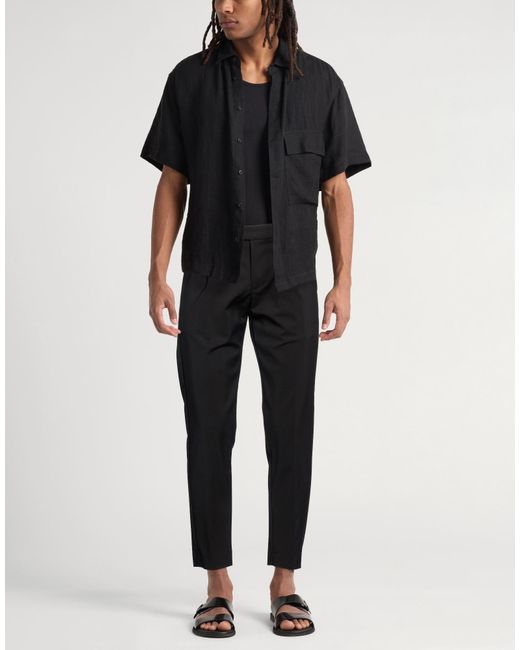 Berna Black Pants Polyamide, Elastane for men