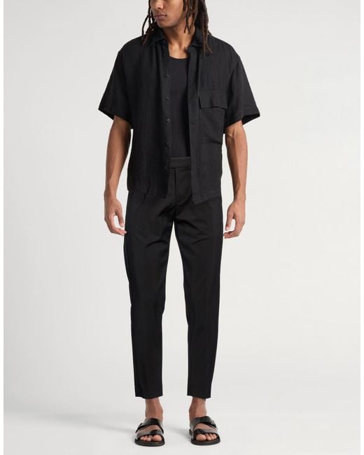 Berna Black Pants Polyamide, Elastane for men
