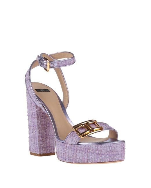 Elisabetta Franchi Purple Sandale