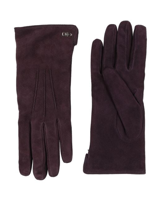 Guanti di Ferragamo in Purple
