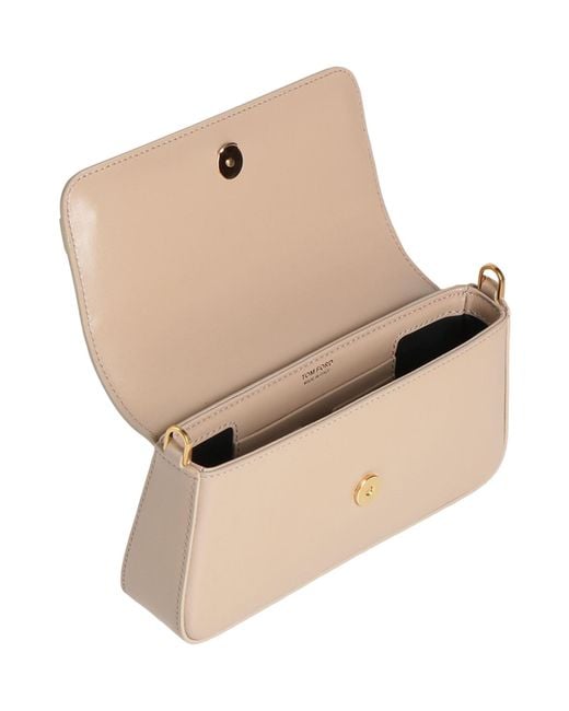 Tom Ford Natural Handbag Calfskin, Brass