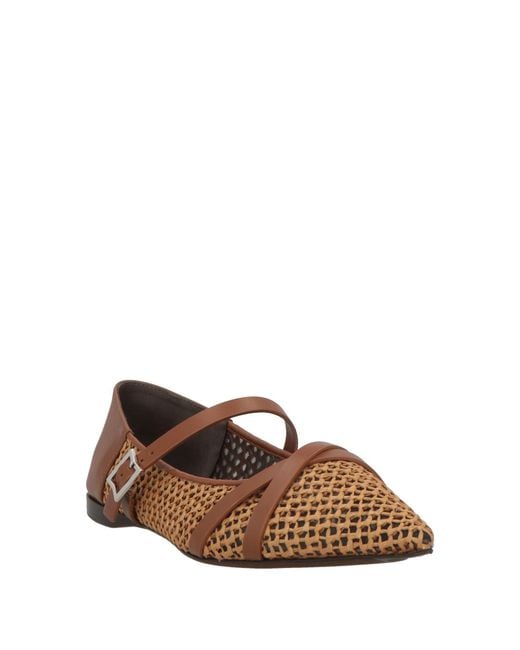 Max Mara Brown Ballet Flats
