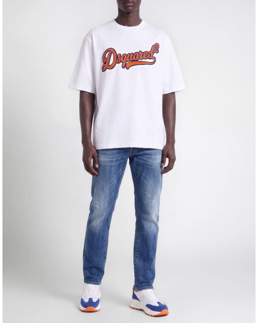 DSquared² White T-Shirt Cotton for men