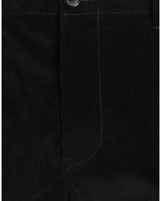 Paul Smith Black Pants Cotton, Elastane for men