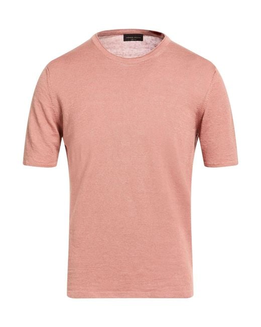 Roberto Collina Pink Jumper for men
