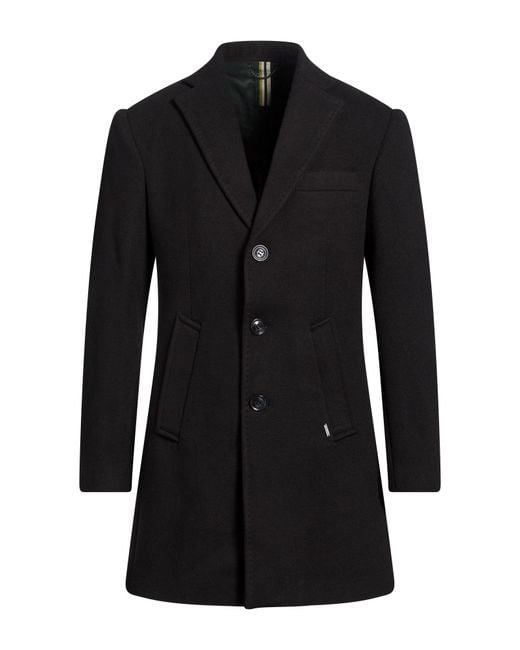 Gianni Lupo Black Coats for men