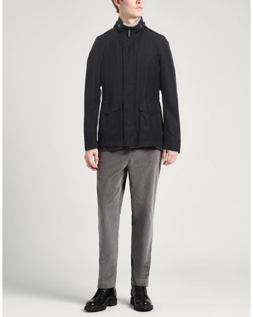 Herno Blue Jacket Polyester, Cotton, Viscose for men