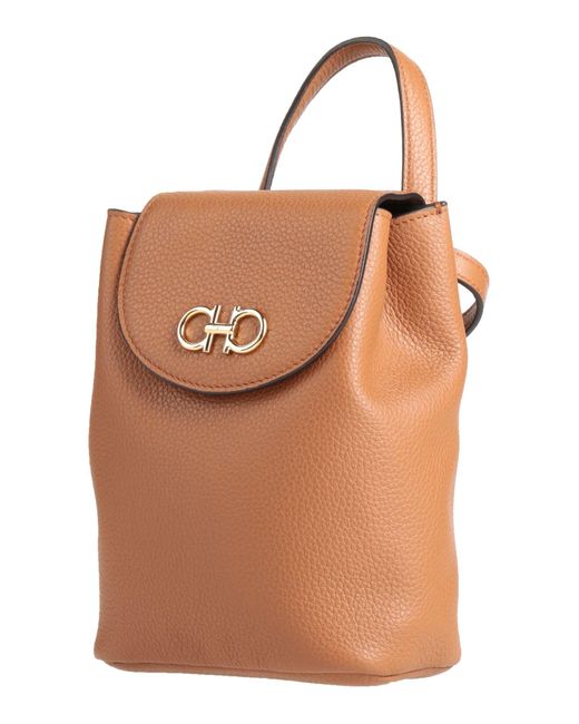 Ferragamo Brown Rucksack