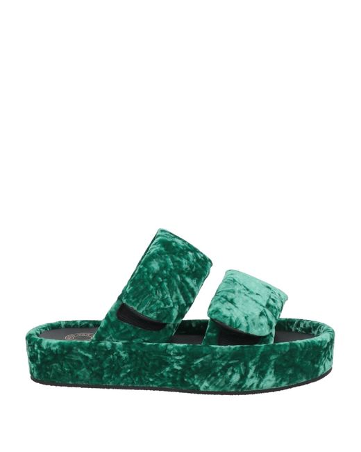 Dries Van Noten Green Sandale