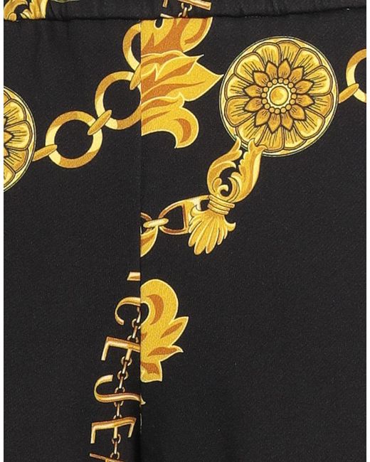 Versace Jeans Couture Black Logo Printed Cotton Track Pants