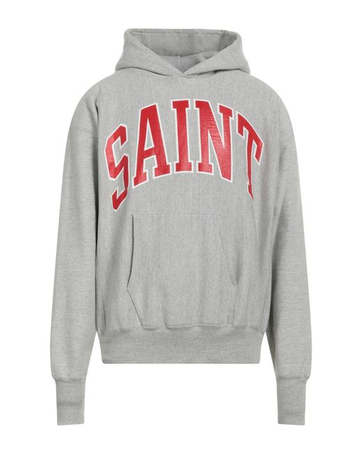 Saint Michael Gray Light Sweatshirt Cotton, Polyester, Viscose for men