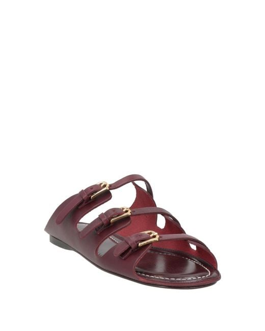 Sandro Purple Sandals Leather