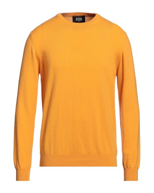 Pullover Alpha Studio pour homme en coloris Orange