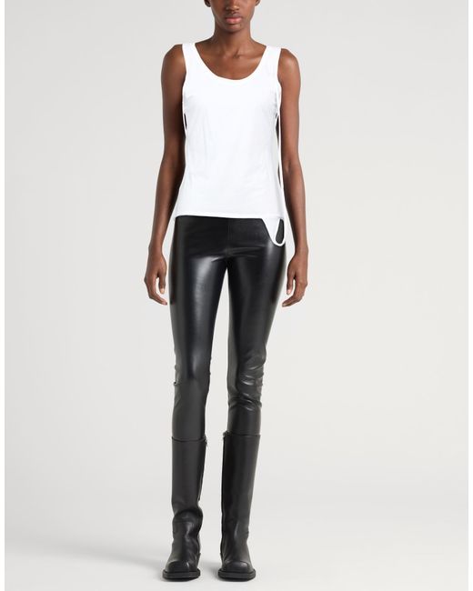 Helmut Lang White Tank Top Pima Cotton, Elastane