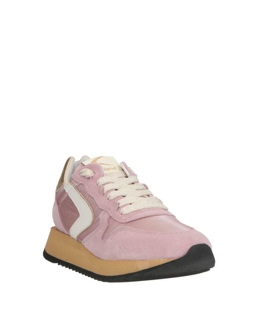 Valsport Pink Sneakers Leather, Textile Fibers